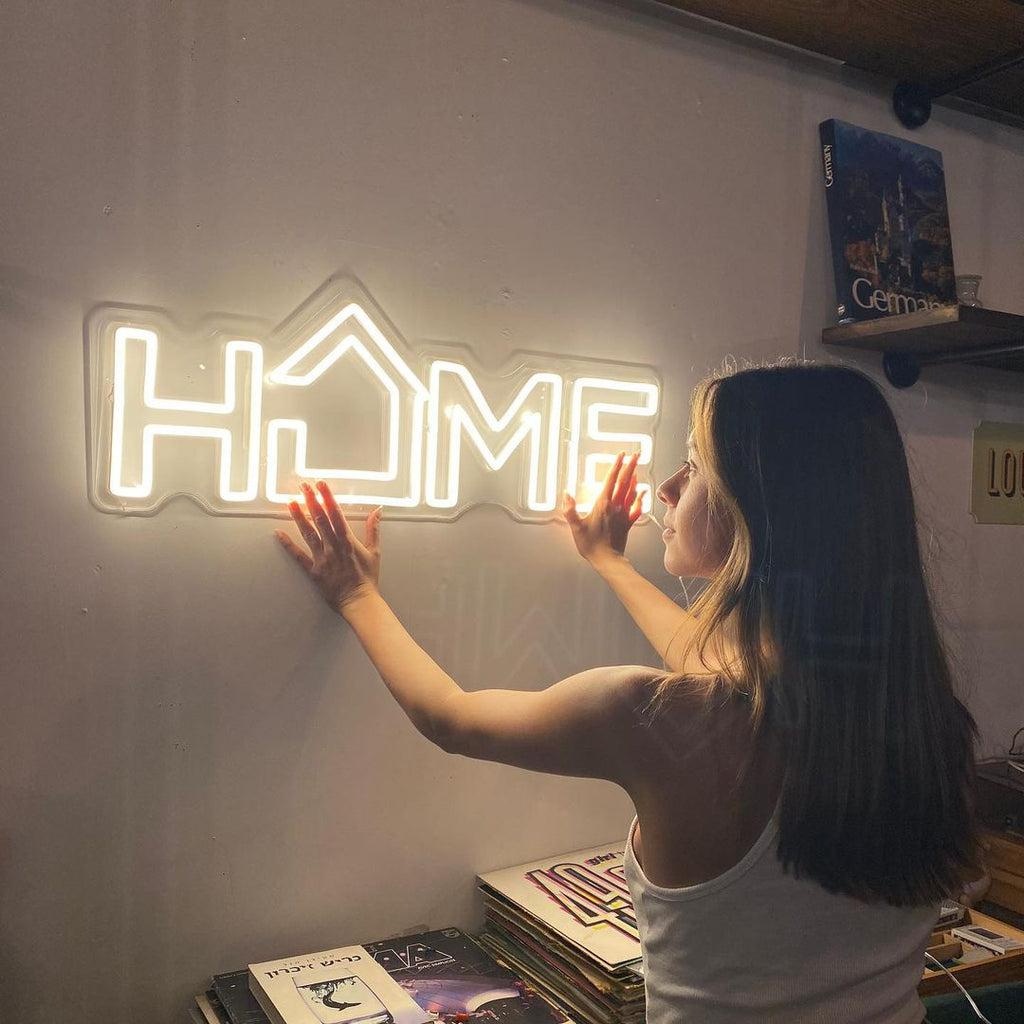 Quality custom LED neon sign showing proper sizing and materials